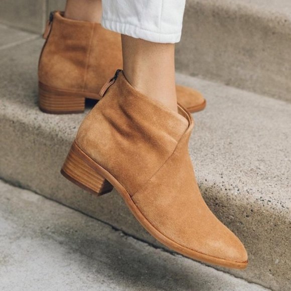 New Soludos suede ankle boots 5.5/ sincerelyjules - Picture 2 of 6